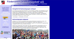 Desktop Screenshot of fv.orientierungslauf.de